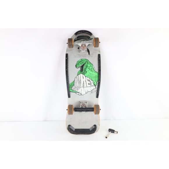 Vintage 80s Dominion Skateboards Tyrannosaurus Rex Complete Skateboard Variflex - Picture 1 of 13